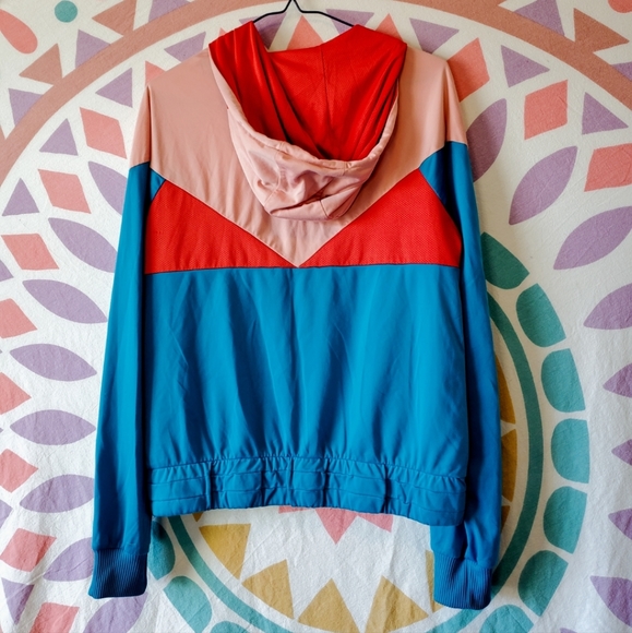 ADIDAS Originals Women's Red Blue Colorblock - Picture 3 of 10